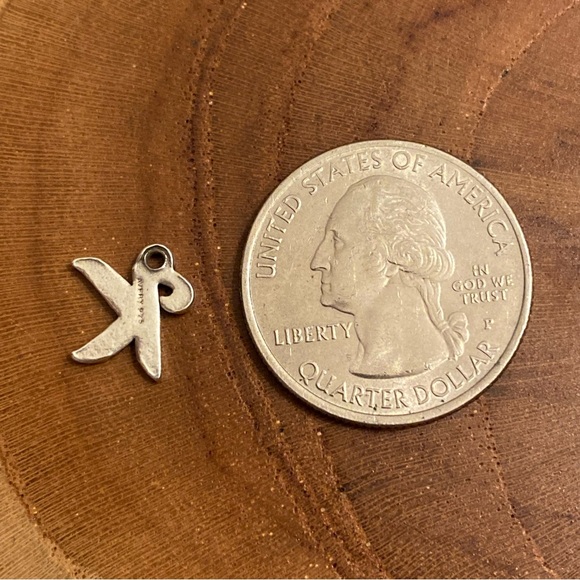 James Avery script initial “K” charm, sterling silver - Picture 2 of 2